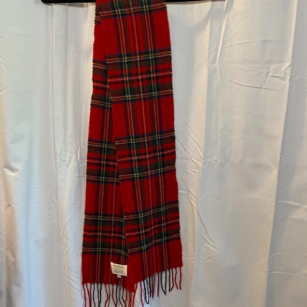 Plaid Edinburg 100% Wool Scarf